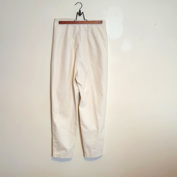 Free People White Pleather Pants - Picture 2 of 4